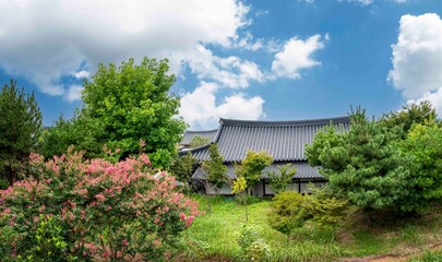 함평 구포한옥마을의 소경, 한옥 주택 뒷뜰 풍경