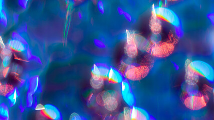Abstract holographic vertical background, colorful iridescent spheres, neon liquid art design