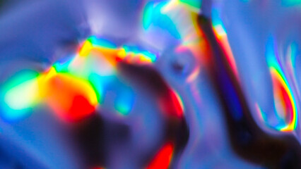 Abstract holographic blur background, colorful rainbow liquid gradients, dreamy iridescent texture