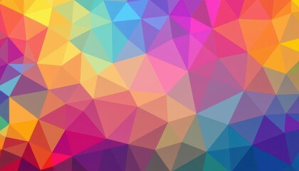 Obraz premium Vibrant geometric rainbow spectrum texture background with gradient effect, ideal for design projects, wallpaper, background, overlay