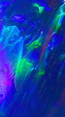Abstract rainbow bokeh lights, colorful holographic blur on dark background, vibrant glowing texture
