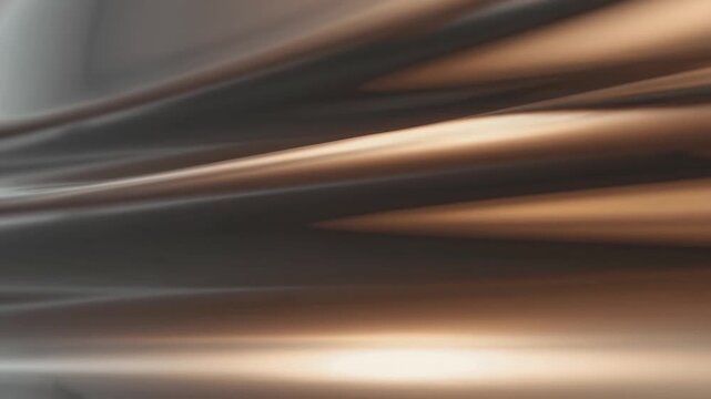 Bronze-Toned Smooth Metallic Gradient Abstract Blurred Background with Copy Space