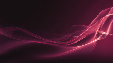 Fototapeta premium Elegant abstract background featuring flowing pink waves and soft light effects, creating sense of movement and tranquility. Ideal for design projects and digital art