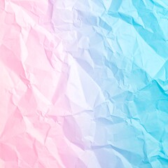 Fototapeta premium Crumpled paper with pastel gradient