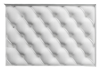 Naklejka premium White, quilted panel, tufted design, decorative, rectangular