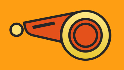 Icon Referee Whistle Sports Game Official Symbol Authority Control