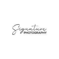 Unique Signature photography text or font handwritten Calligraphy Logotype Script Font Type Font lettering vector ai or eps design