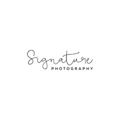 Unique Signature photography text or font handwritten Calligraphy Logotype Script Font Type Font lettering vector ai or eps design