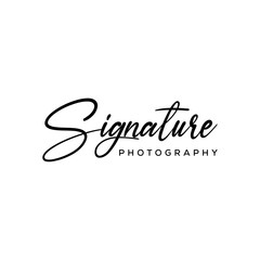 Unique Signature photography text or font handwritten Calligraphy Logotype Script Font Type Font lettering vector ai or eps design