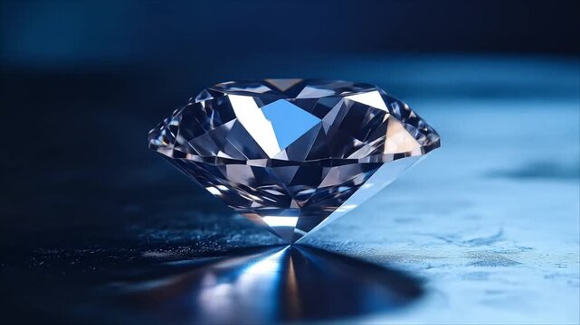 Diamond close up on dark background