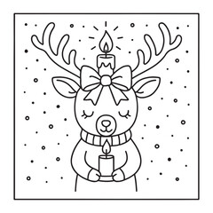 cute candle with holly bold & easy cute christmas coloring page, Whimsical Gingerbread House Coloring Pages for Kids & Adults, Christmas Coloring Pages, bold & easy cozy winter coloring book pages, 