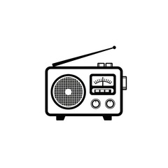 Obraz premium Vintage Radio Receiver Illustration.