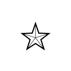 Simple Black Star Shape Graphic Design.