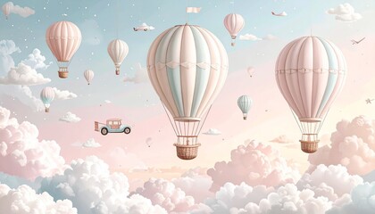 Obraz premium Kids’ Room Wall Art – Dream Vehicles