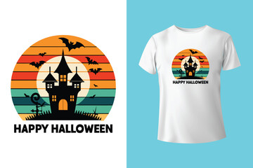 Spooky Vibes design with halloween pumpkin and retro vintage text, for halloween celebrating.
