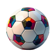 Obraz premium Modern colorful soccer ball isolated