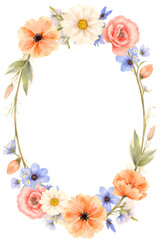 Obraz premium frame from flowers