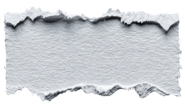 Ripped off paper blank space