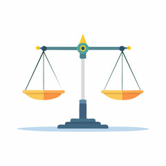 Simple Balance Scales Graphic Design