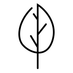 vector illustration of a leaf