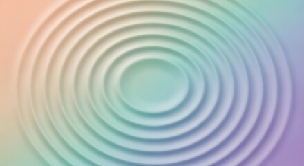 Soft pastel gradient background with concentric ripple effect.