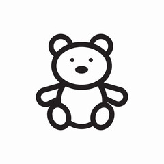 icon vector bear toy 