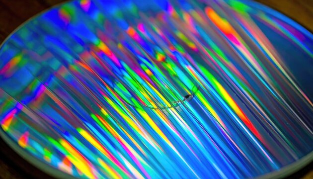 Abstract Refractive Stripes on Acrylic Plate
