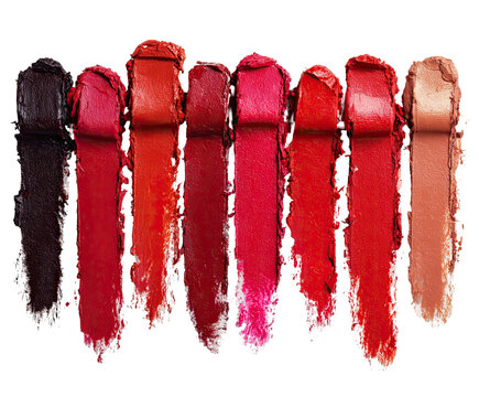 Swatches of various lipstick shades - Powered by Adobe