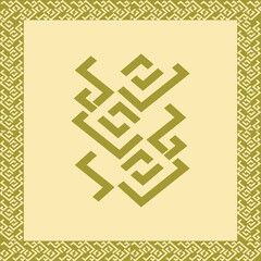 frame with floral ornament