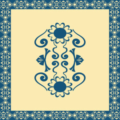 frame with floral ornament