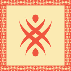 frame with floral ornament