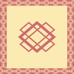 frame with floral ornament