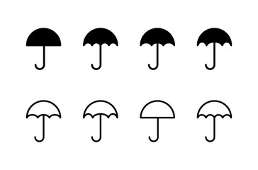 Obraz premium Umbrella icon logo design. umbrella sign and symbol