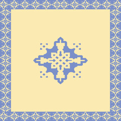 frame with floral ornament