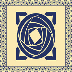 frame with floral ornament