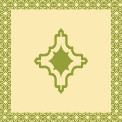 frame with floral ornament