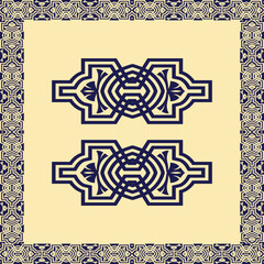 frame with floral ornament