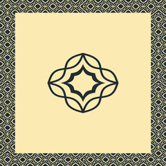 frame with floral ornament