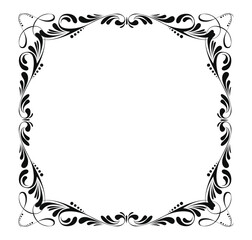 frame with floral ornament