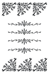 frame with floral ornament