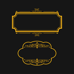 frame with floral ornament