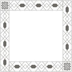 frame with floral ornament