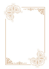 frame with floral ornament