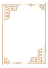 frame with floral ornament