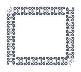 frame with floral ornament