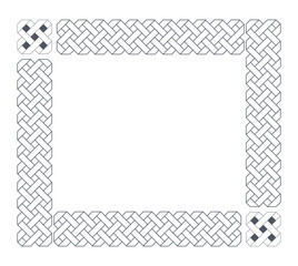 frame with floral ornament