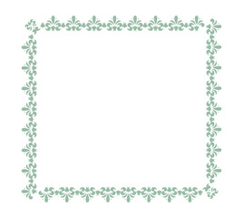 frame with floral ornament