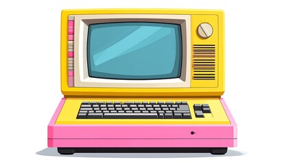 Retro computer illustration