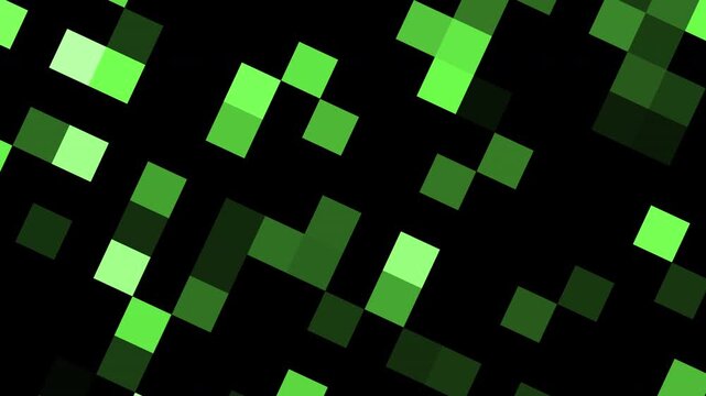 Abstract digital rain shimmering on black background motion graphics animation