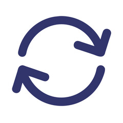 Fototapeta premium sync icon and logo for digital platforms